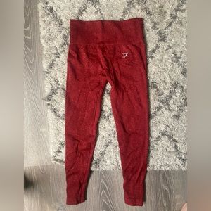 Red marl gymshark leggings